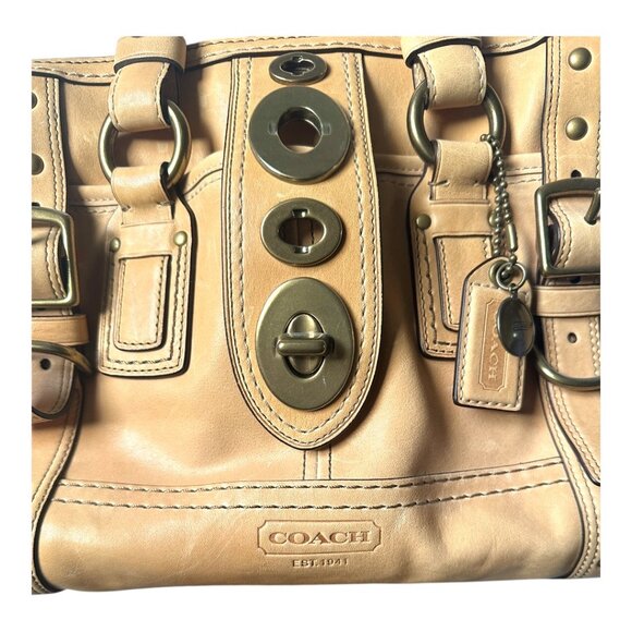 Coach Legacy Leather RARE Y2K Lily Satchel Bag 65th Anniversary in Camel Brown - Picture 3 of 11